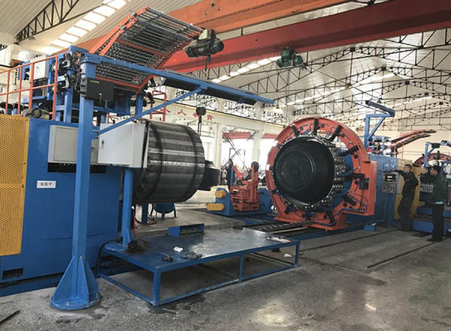 Radial agricultural tire building machine (upgrade structure)