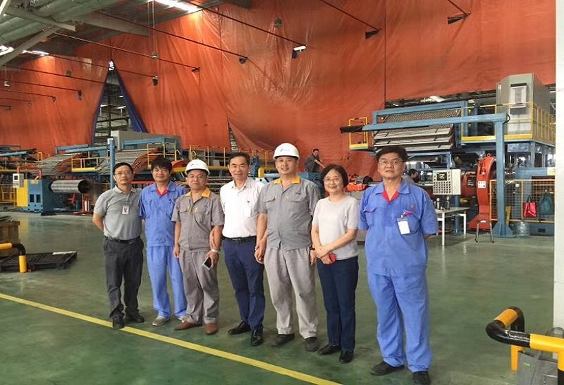 Commissioning of OTR tire building machine in Vietnam